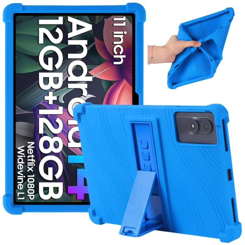 Oukitel Tablet Accessories - Cornors Soft Silicone Cover with Kickstand