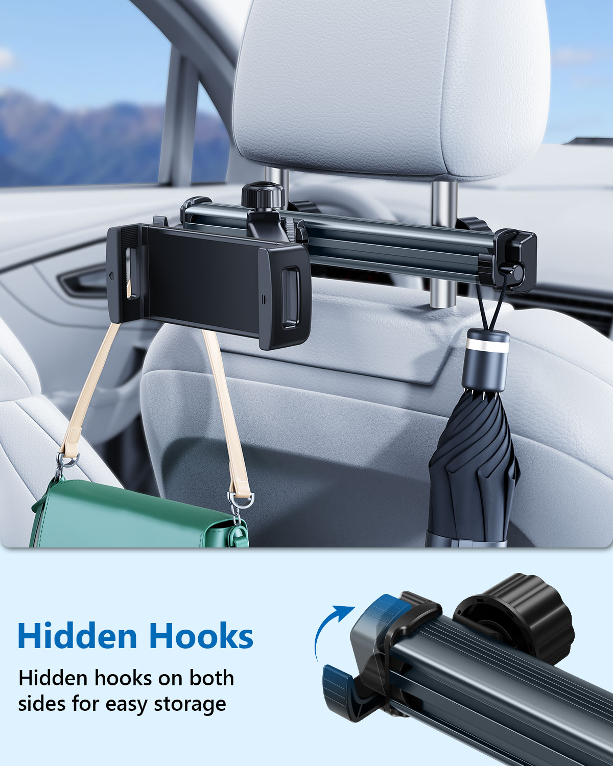 Hipacool Car Tablet Holder Sta - đánh giá và giá Car Accessories Tablet Holder