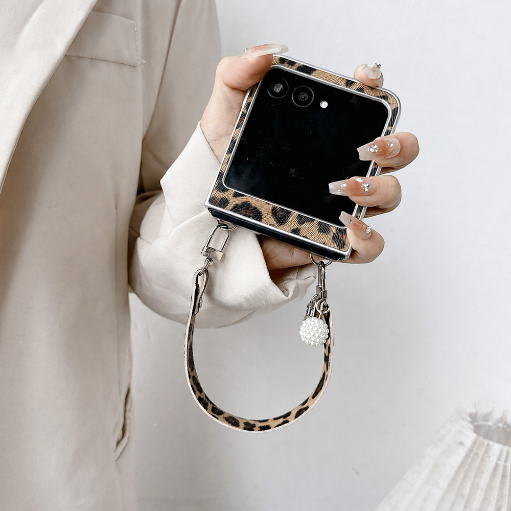 Leopard Print Folding Flip Pho - đánh giá và giá Tablet Accessories Aesthetic