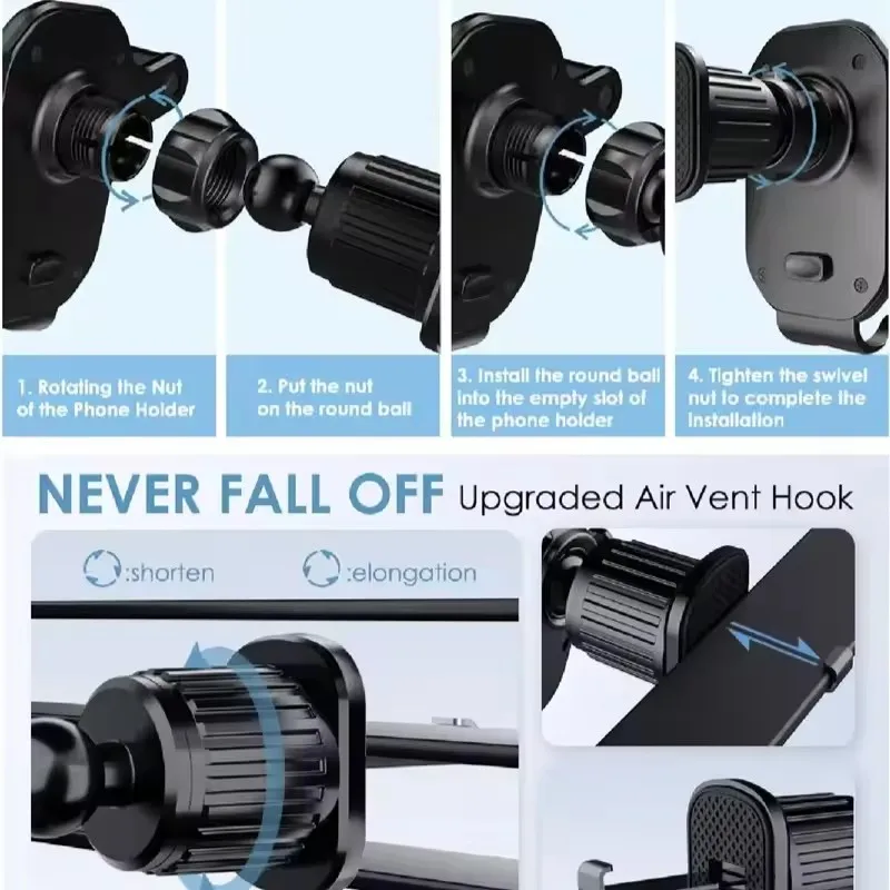 Car Phone Holder Car Air Vent  - đánh giá và giá Car Accessories Tablet Holder