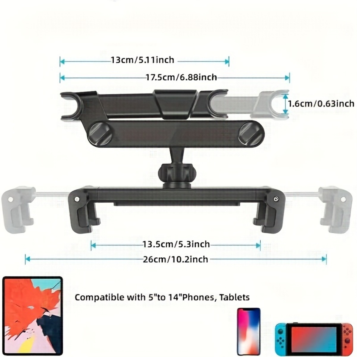 Universal Car Headrest Tablet  - đánh giá và giá Car Accessories Tablet Holder