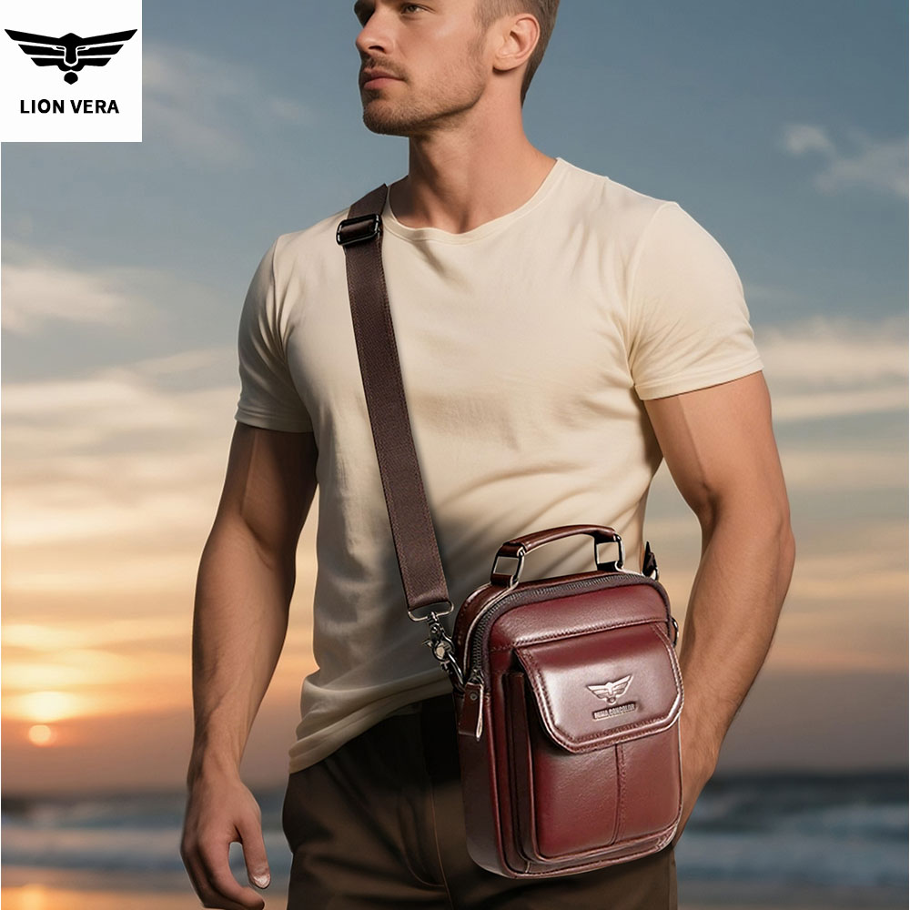 LION VERA Men's Genuine Leathe - đánh giá và giá Tablet Accessories Bag