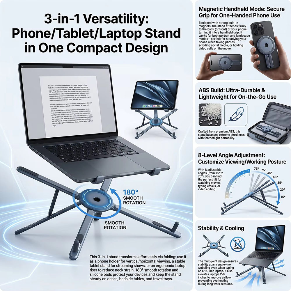 Portable Magnetic Phone Holder - đánh giá và giá Tablet Phone Accessories